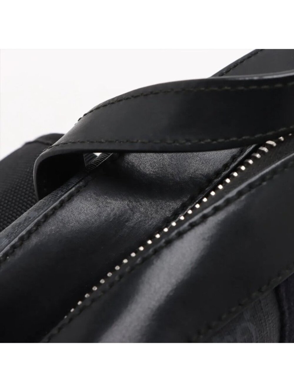 Gucci GG Supreme Sherry Line Leather Backpack Black - Picture 11 of 12